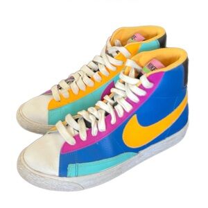 Genuine Vintage Nike Blazer Purple & Orange 4 Color High Top Sneakers Women's 8